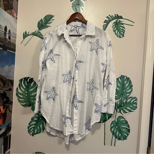 Beach Button Front Cover Up